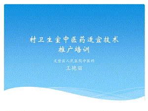 中医药适宜技术培训讲义.ppt