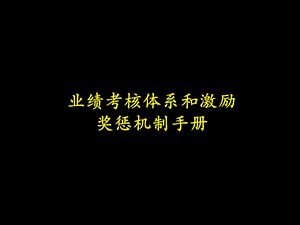 业绩考核体系与激励机制(PPT125页.ppt