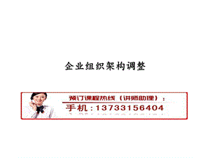 企业组织架构调整.ppt