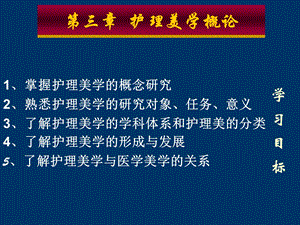 任务意义了解护理美学的学科体系和护理美的分类.ppt