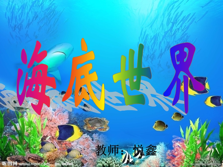 中班美术教案海底世界.ppt_第1页