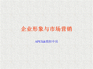 企业形象与市场营销-绵阳中房.ppt