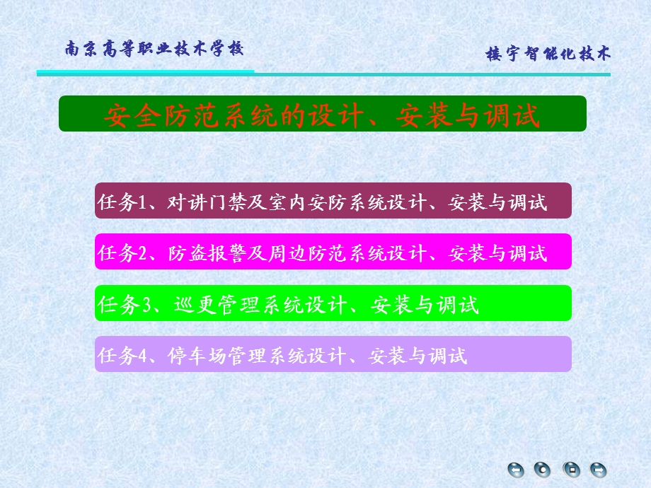 任务1对讲门禁及室内安防系统设计、安装与调试.ppt_第2页