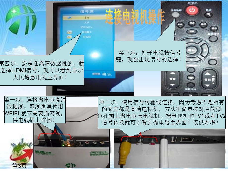 人民通惠电视台家庭微电脑详细讲解操作步骤.ppt_第3页