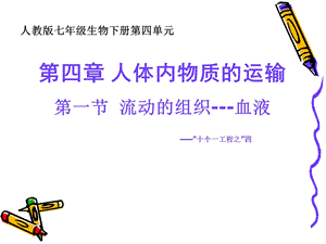 人体内物质运输一节流动组织血液.ppt