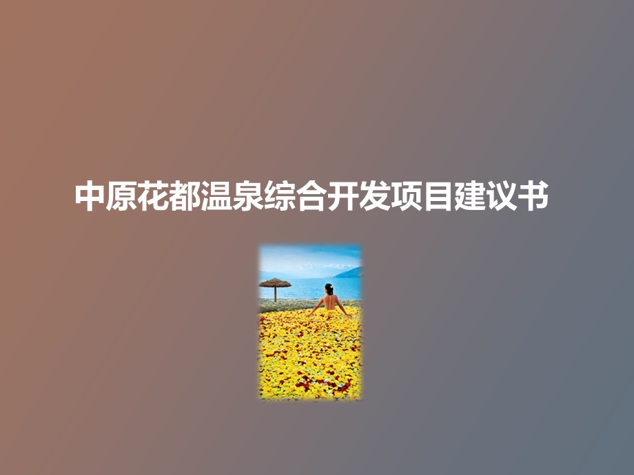 中原花都温泉综合开发项目建议书.ppt_第1页