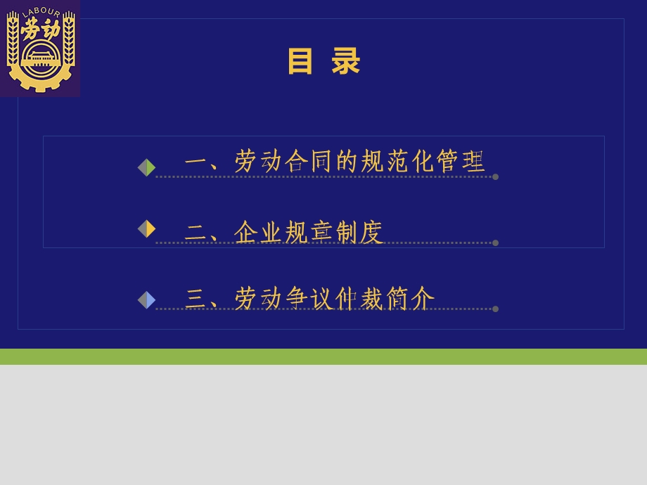 企业培训劳动合同、企业规章.ppt_第2页