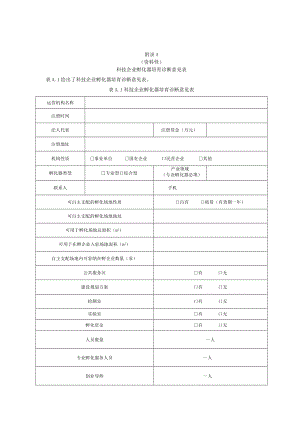 科技企业孵化器培育诊断意见表、技术服务合同、方案、效果评价表.docx