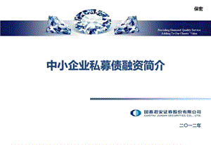 中小企业私募债融资简介国泰.ppt