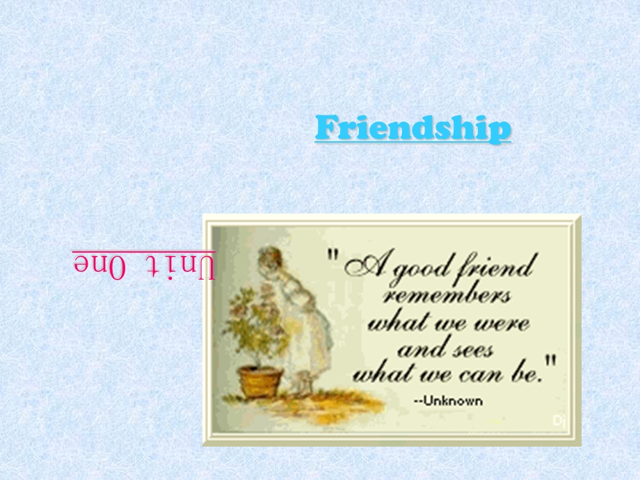 人教版必修一Unit1Friendship单元课件(100张ppt).ppt_第1页