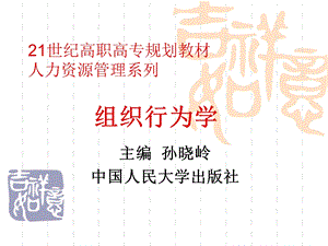 人大课件-组织行为学.ppt