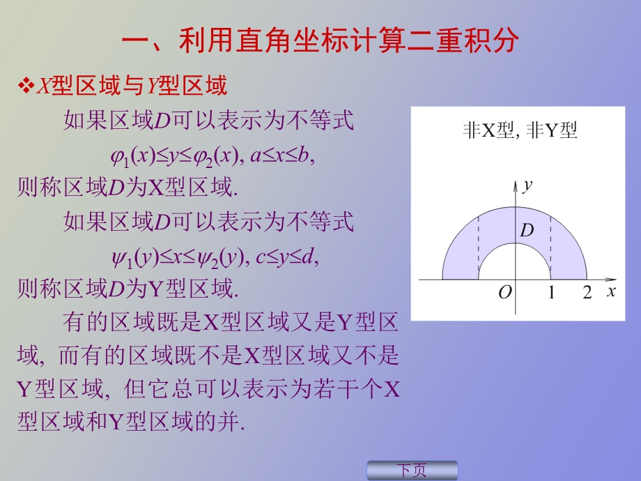 利用直角坐标计算二重积分.ppt_第2页