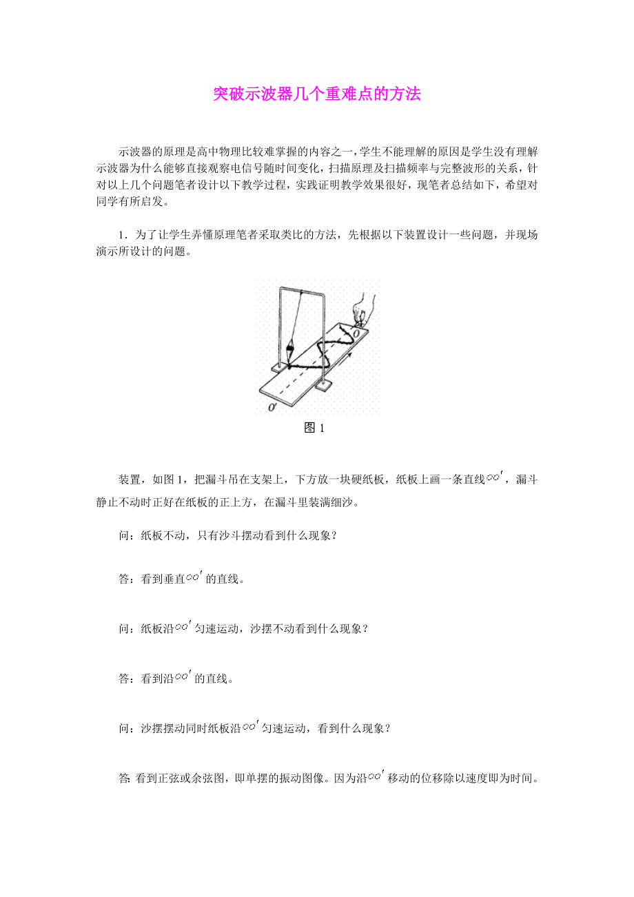 如何突破示波器的几个重难点.doc_第1页