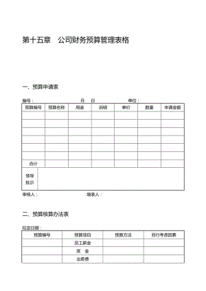 公司财务预算管理表格模板.doc