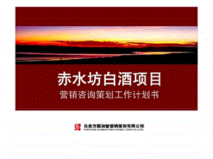 赤水坊白酒项目营销咨询策划工作计划书.ppt