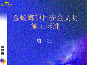 金螳螂安全文明施工标准唐江.ppt