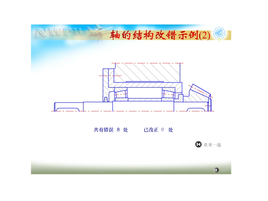 机械设计基础轴结构改错例题.ppt_第3页