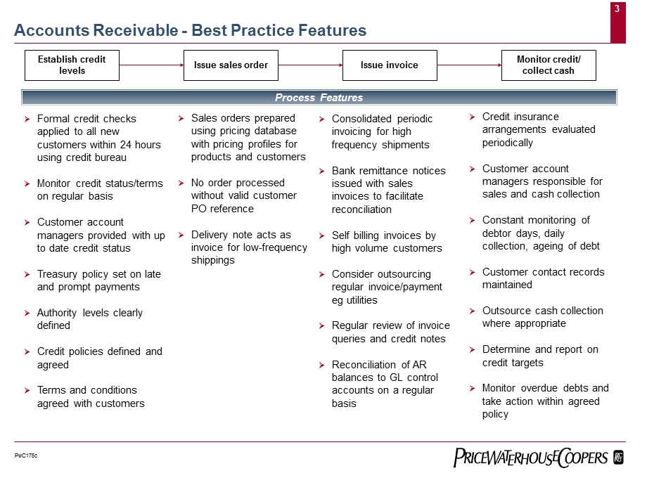 普华永道-财务管理最佳实践之应收管理.ppt_第3页