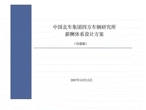 中国北车集团四方车辆研究所薪酬体系设计方案.ppt