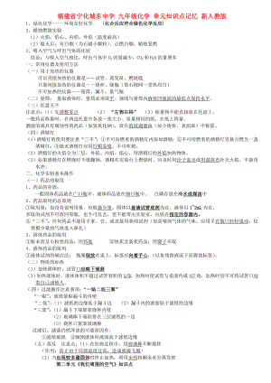 九年级化学-单元知识点记忆-新人教版.doc