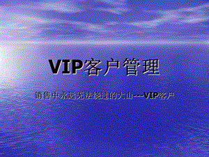 医药销售VIP客户管理.ppt