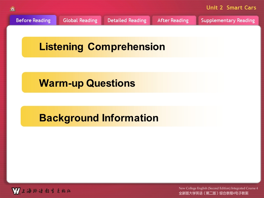 全新版大学英语-第二版-综合教程4-Unit2-电子教案.ppt_第1页