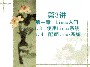 入门13使用Linux系统14配置Linux系统.ppt