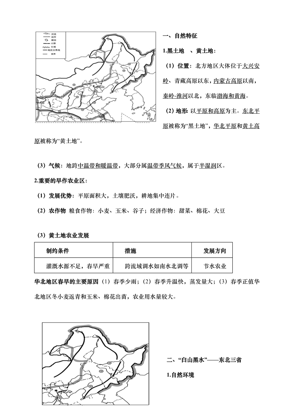 人教版八年级地理下册全书知识点综合复习.doc_第2页