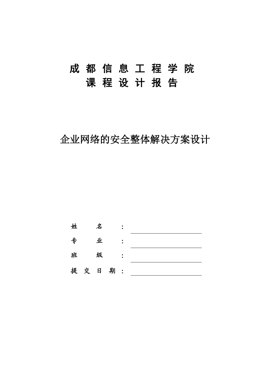 信息安全--企业网络的安全整体解决方案设计.doc_第2页