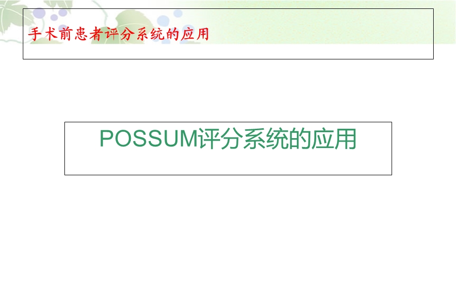 手术前患者评分系统的应用.ppt_第3页