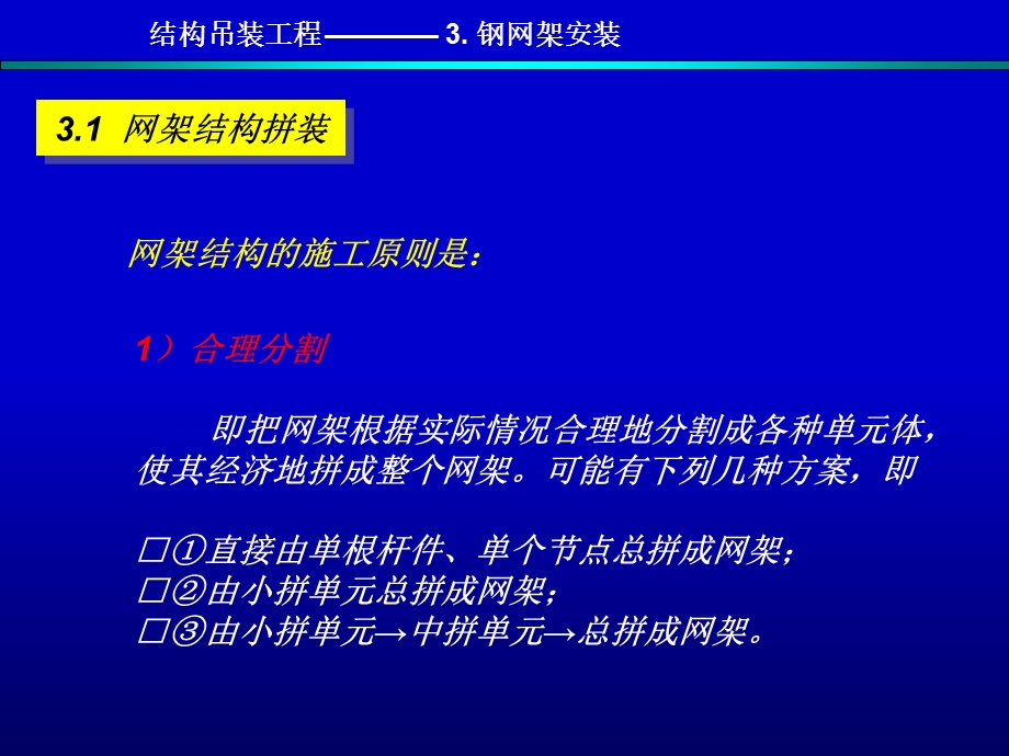 土木工程施工钢网架安装.ppt_第1页