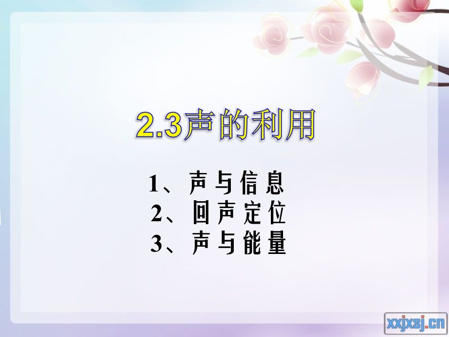 声音的利用(上课)讲解.ppt_第1页