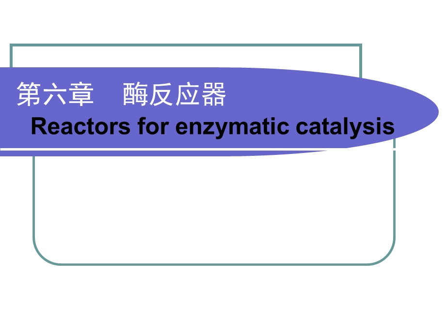 第六章酶反应器.ppt_第1页