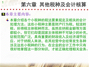 其他税种及会计核算.ppt