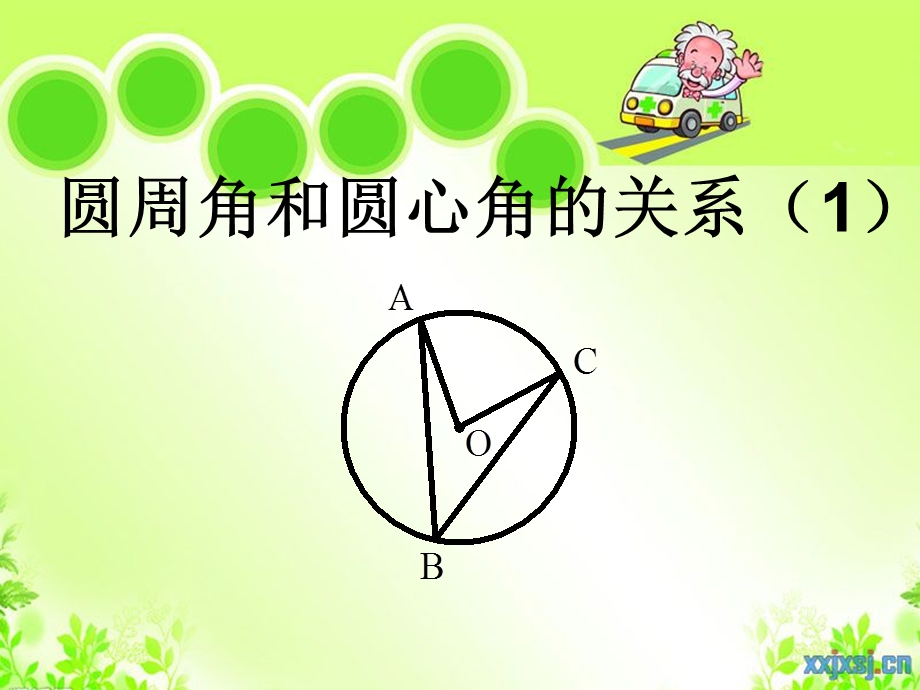 圆心角与圆周角的关系1.ppt_第1页