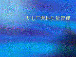 入厂煤质量管理.ppt