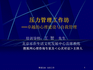 压力管理工作坊-卓越的心理建设与自我管理(ppt-90).ppt