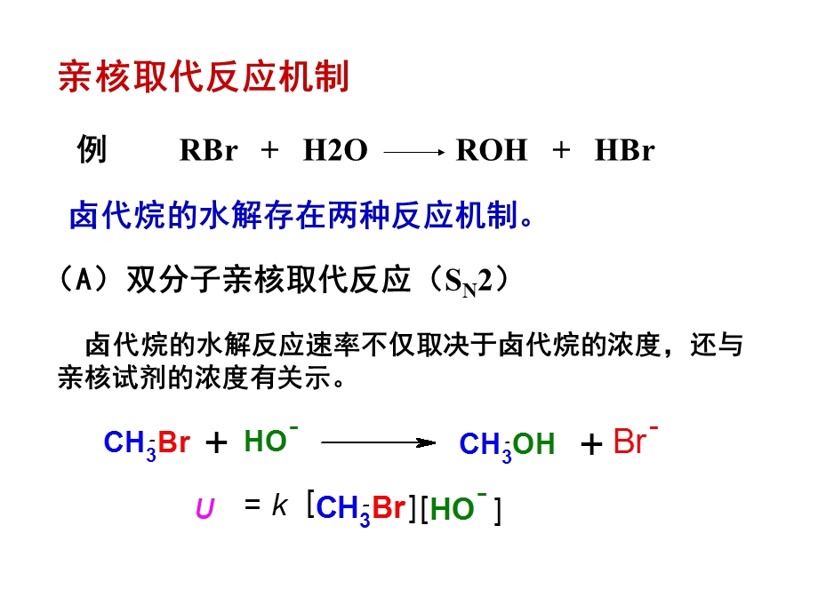 卤代烃的亲核取代反应机制.ppt_第2页