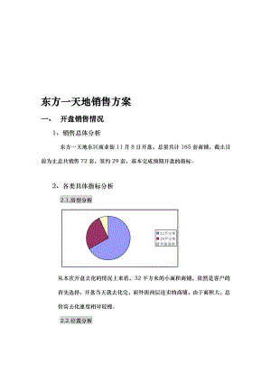 东方一天地销售方案.doc