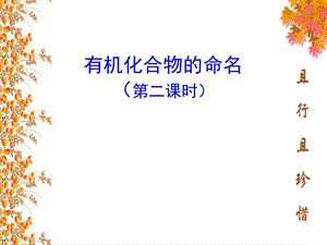 有机化合物的命名(第二课时).ppt