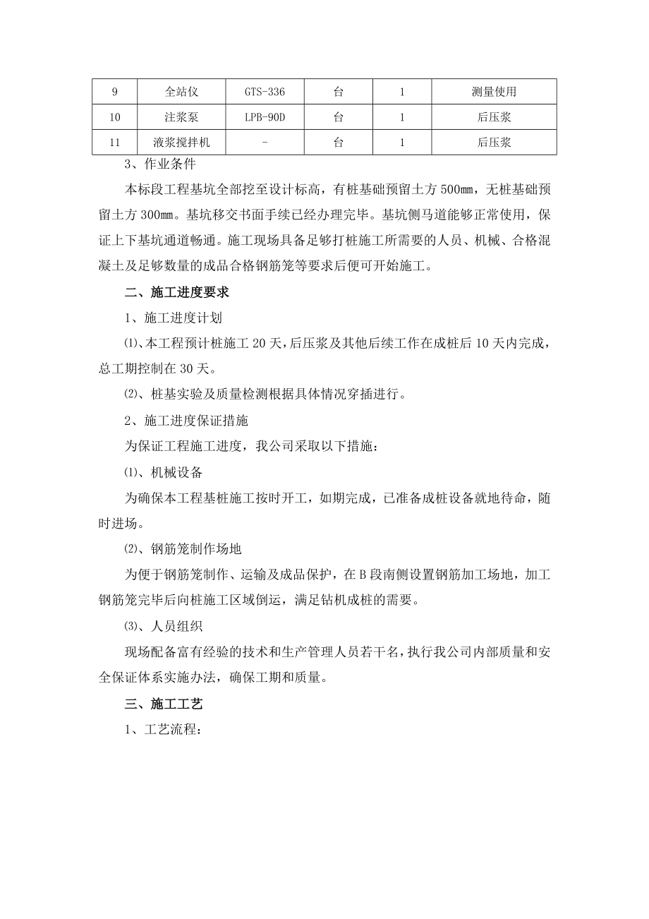 优质文档长螺旋钻孔压灌桩桩侧注浆施工专项方案.doc_第2页