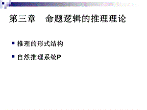 命题逻辑的推理理论.ppt