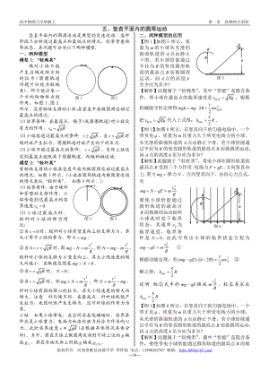 竖直平面内圆周运动的临界问题及应用.doc