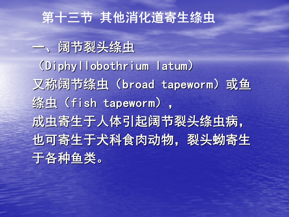 其他消化道寄生绦虫.ppt_第1页