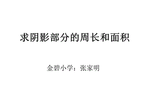 新人教版六年级上册求阴影部分面积(圆).ppt