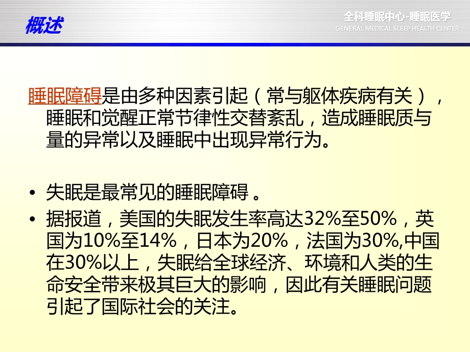 全科睡眠医学培训-2a睡眠障碍.ppt_第2页