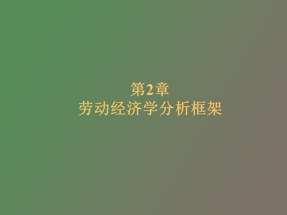 劳动经济学的分析框架.ppt_第1页