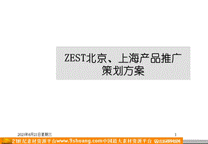 ZEST北京上海产品推广策划方案.ppt