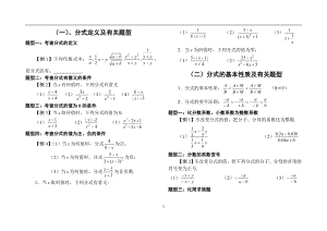 初二数学分式复习题.doc