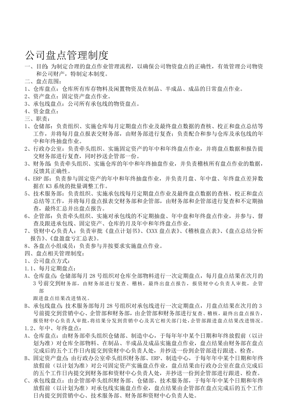 公司盘点管理制度.doc_第1页